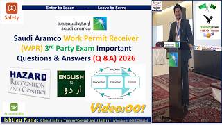 Saudi Aramco Work Permit Receiver WPR 3rd Party Exam Important Questions & Answers Q &A 2026