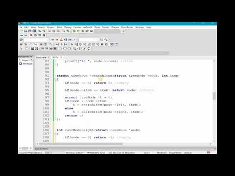 Calculate Height Binary Search Tree in C