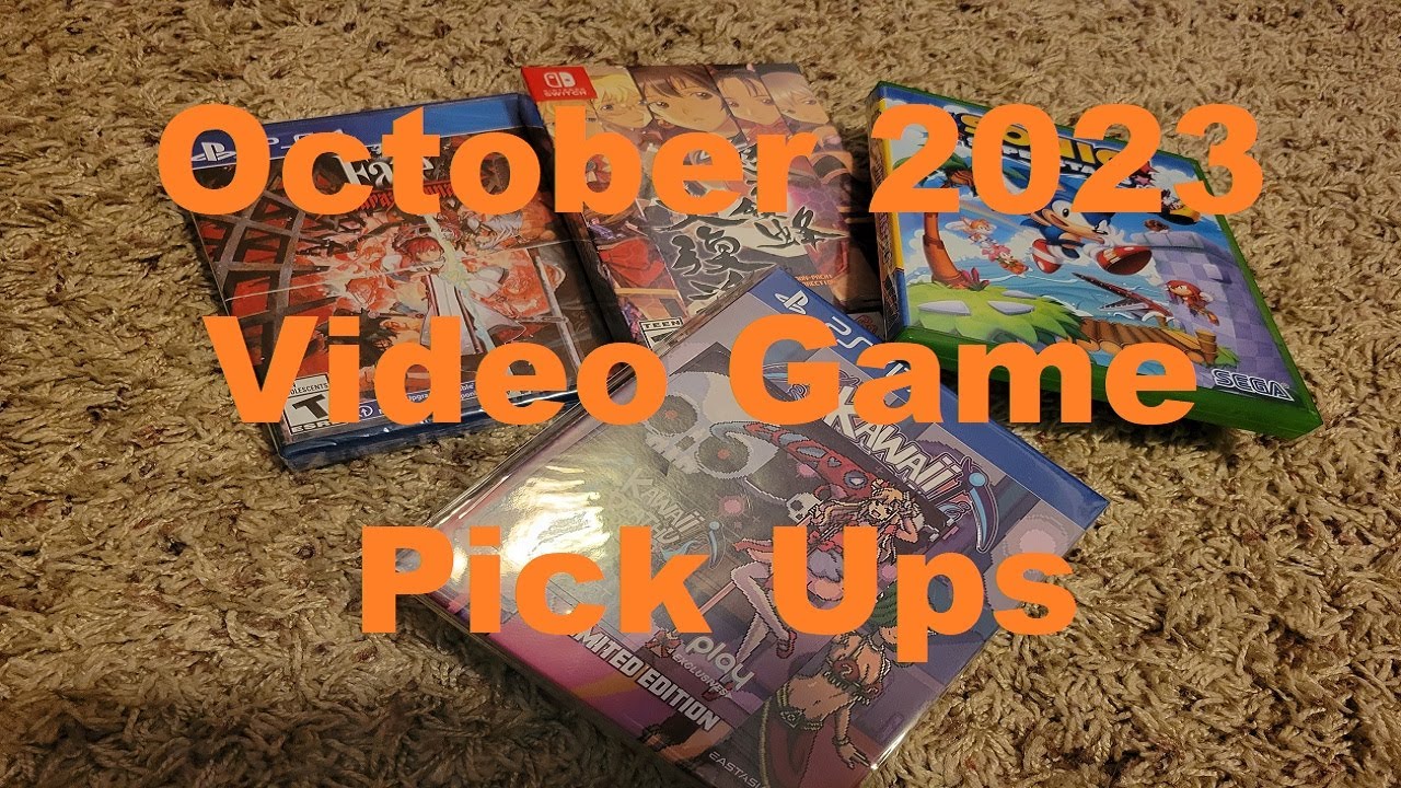 October 2023 Video Game Pick Ups YouTube