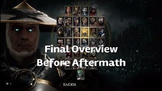 My Final Raiden Overview Before Aftermath: Mortal Kombat 11