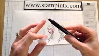 Basic Water Coloring on Cards Part 1 - Blender Pens