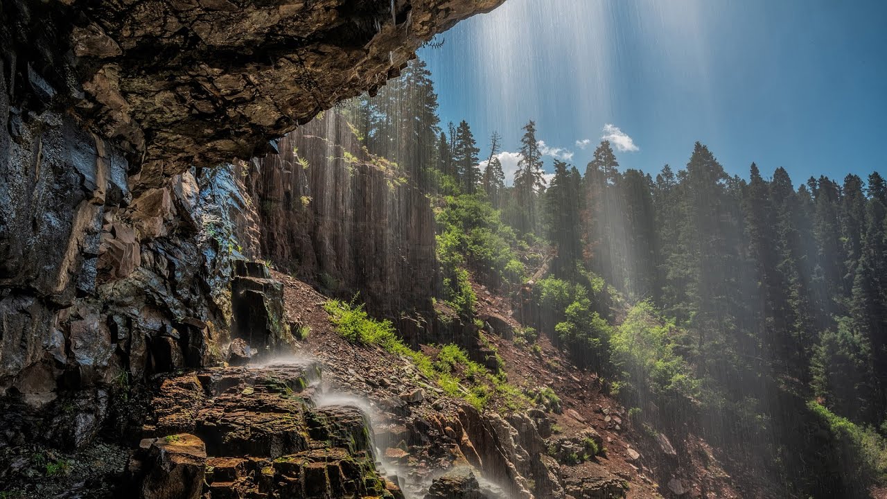 Going Behind Cascade Falls