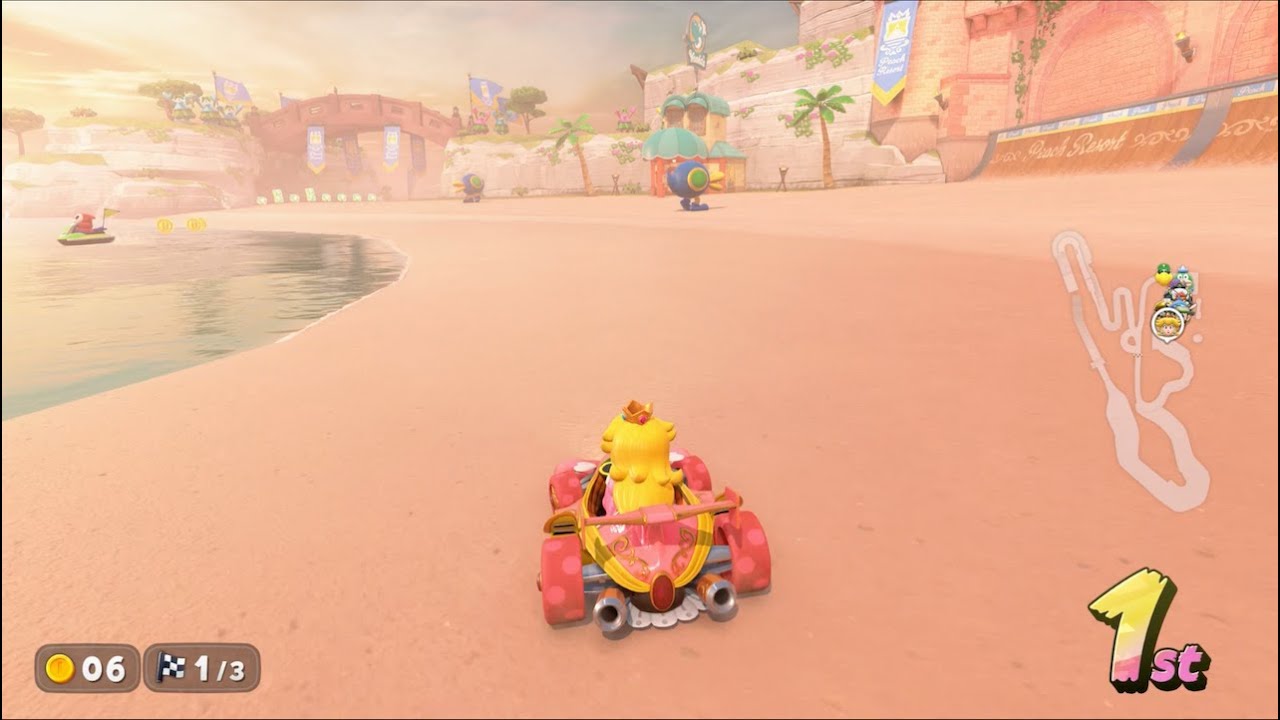 Mario Kart World: GCN Peach Beach [1080 HD]