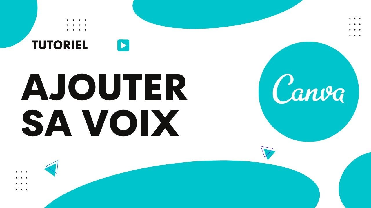 Comment ajouter sa voix sur Canva - YouTube