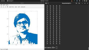 Create Art Using GNU Octave:  Spy Function (Sparsity Pattern of a Matrix)