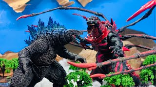 Legendary Godzilla vs Spiderzilla an Epic Battle stop motion