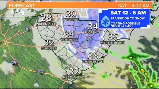 A sunny & chilly Thursday. A chance for snowflakes overnight Friday before a cold weekend