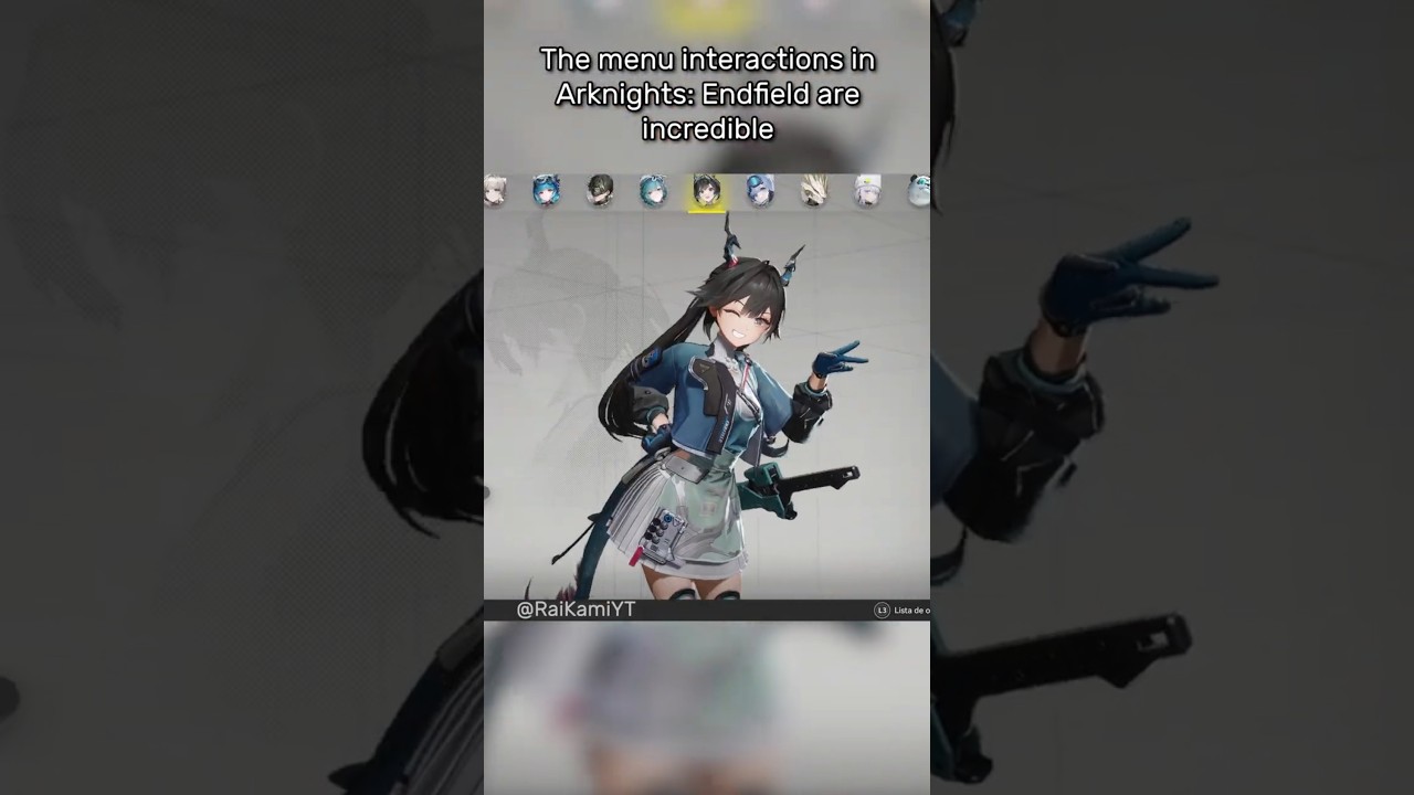 Arknights Endfield and the Character menu animations