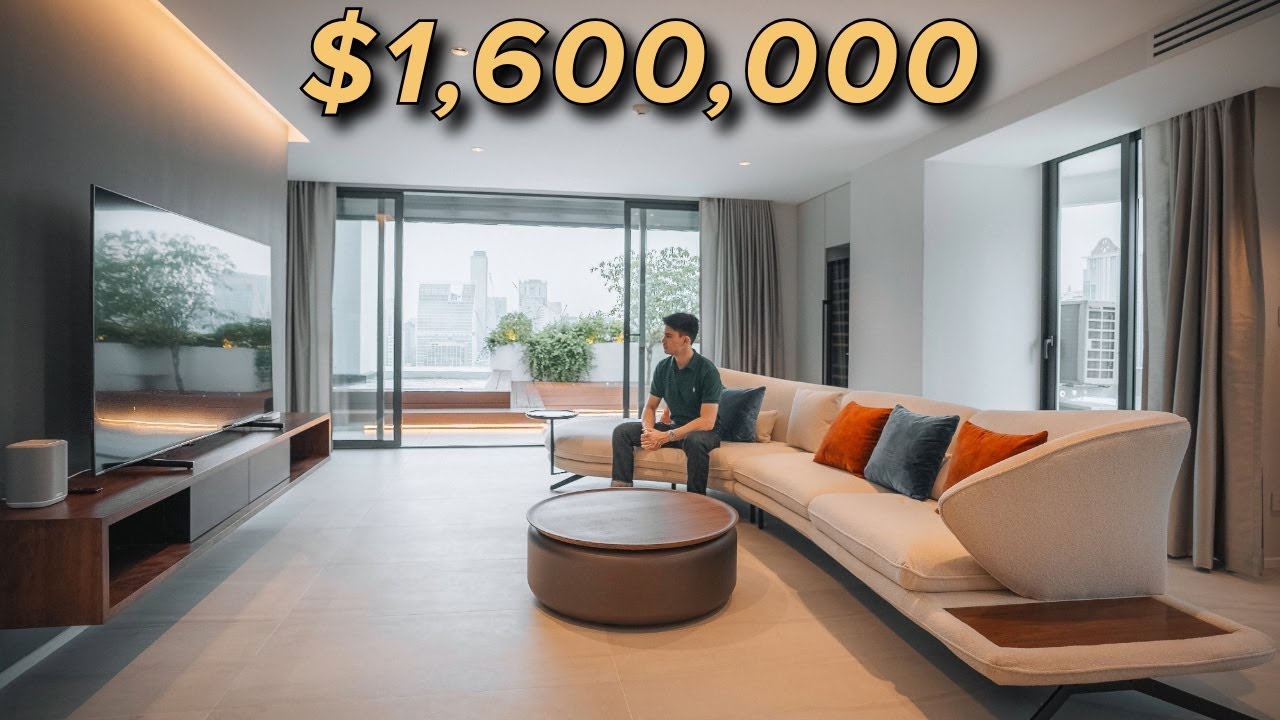 Дуплекс в стиле Джеймса Бонда рядом с Центральным парком Бангкока | Обзор апартаментов Crystal Ga...