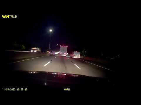 Dashcam rolling while Range Rover loses its load in NYC!!