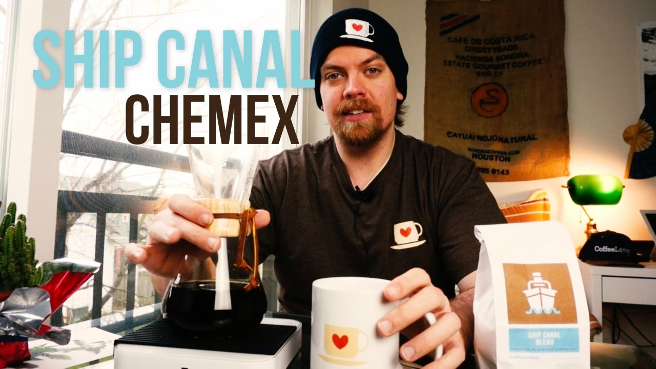 Chemex with Dark Roast Ship Canal Blend - Coffee Lovers Fresh Roasted Coffees