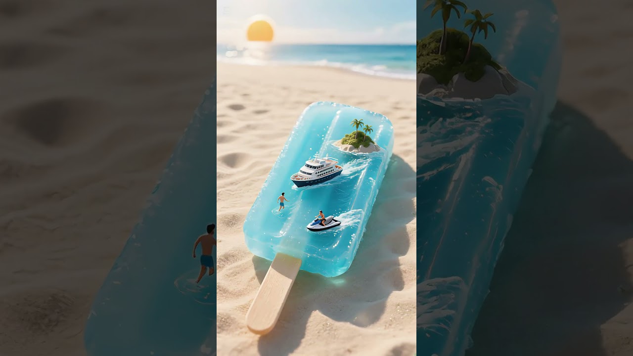 Summer Dream Popsicle: Mini Beach Paradise! 