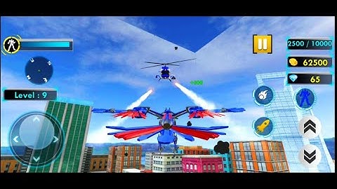 Police Eagle Robot Car Game - Tank Robot Game * Android Gameplay