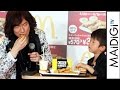 ダイアモンド ユカイ、息子とイベントに登場 マックナゲット限定ソースを試食 「親子でナゲットキャンペーン」発表会1