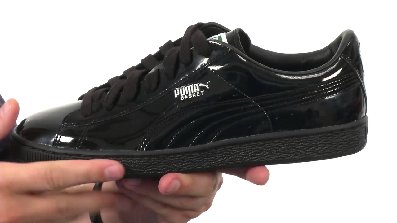 puma basket all black