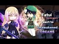 Genshin impact react to 4th Anniversary Unawakened Dream ‖ Fatui Harbingers ‖ gacha club