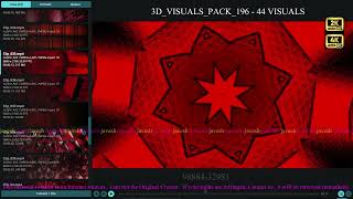 3D Visuals PACK 196  - 44 Visuals