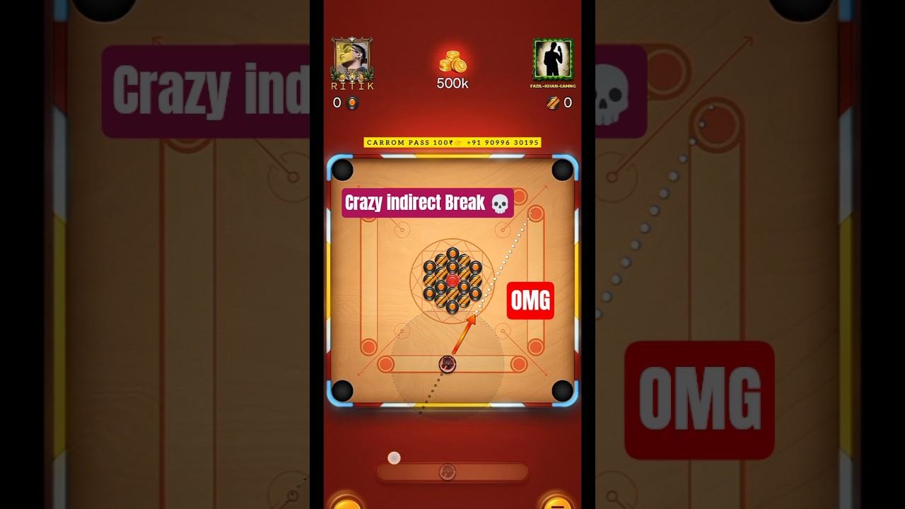 Classic Break to Finish 💀 Carrom pool 🔥|| 