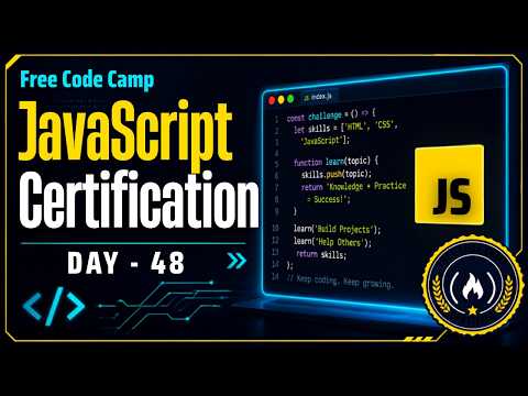Free Code Camp JavaScript Certification - Day 048