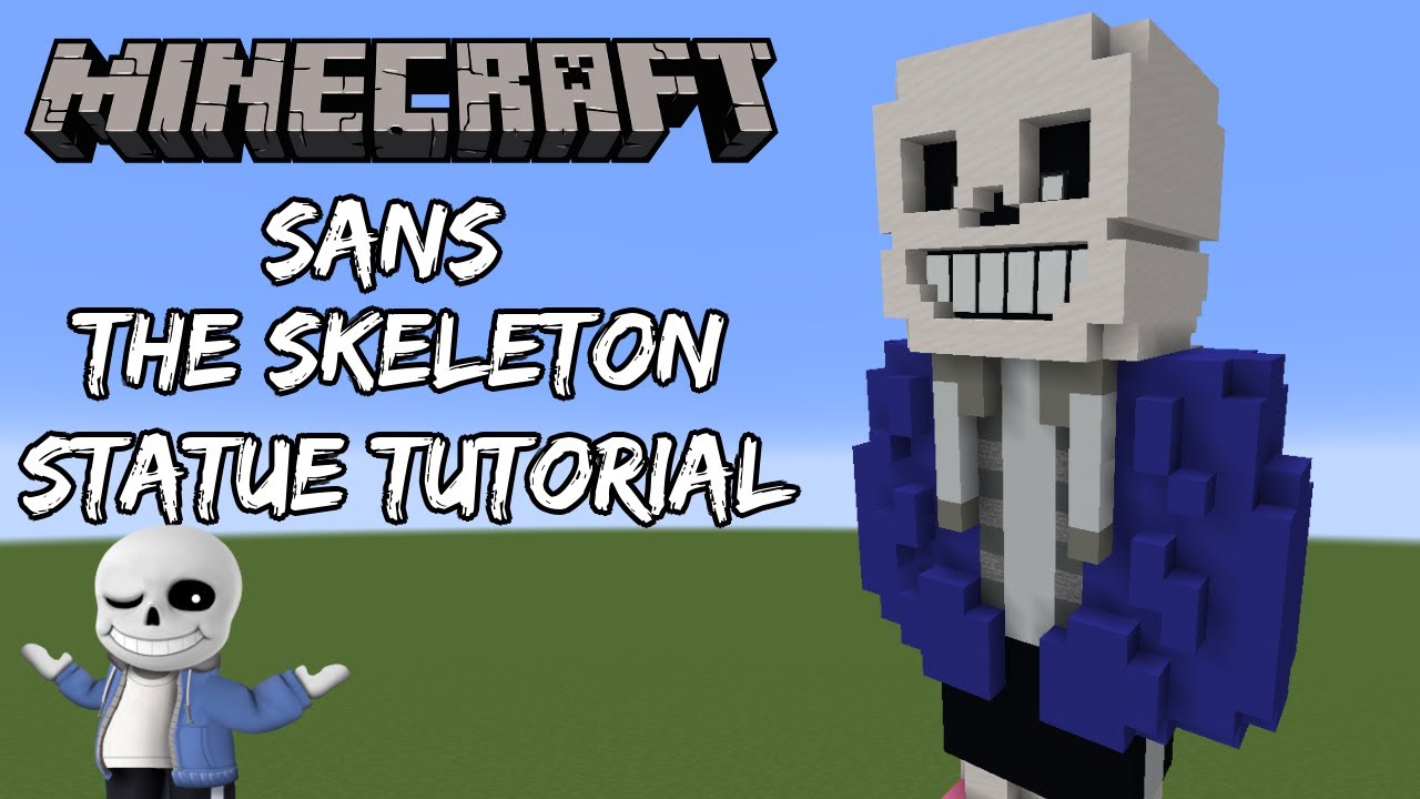 How To Make Sans From Undertale - Minecraft Pixel Art Tutorial 