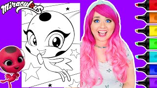 Coloring Tikki Miraculous Ladybug Kwami Coloring Page | Ohuhu Art Markers by Kimmi The Clown 40,335 views 2 weeks ago 4 minutes, 39 seconds