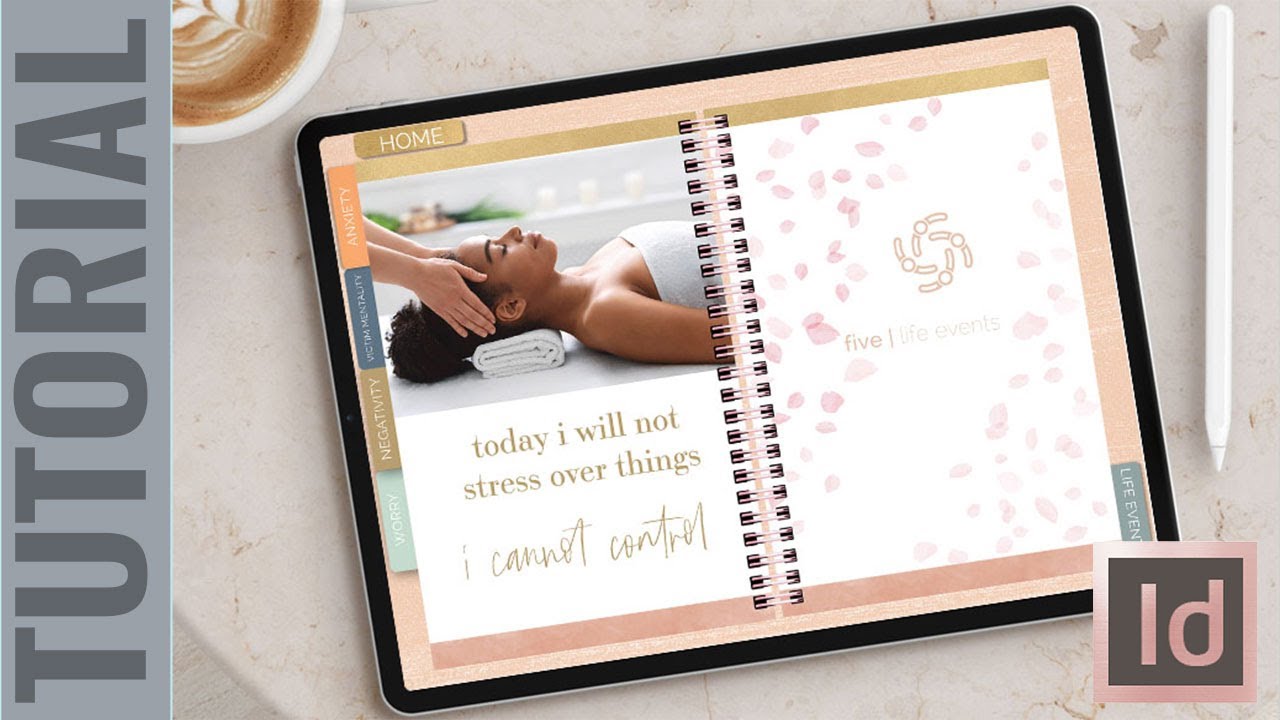 Indesign Tutorial: How To Edit The Digital Mental Wellness Planner for Goodnotes