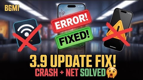 Bgmi. Crash 💥 solution and net 😱  solution full video with iPhone. ￼😍