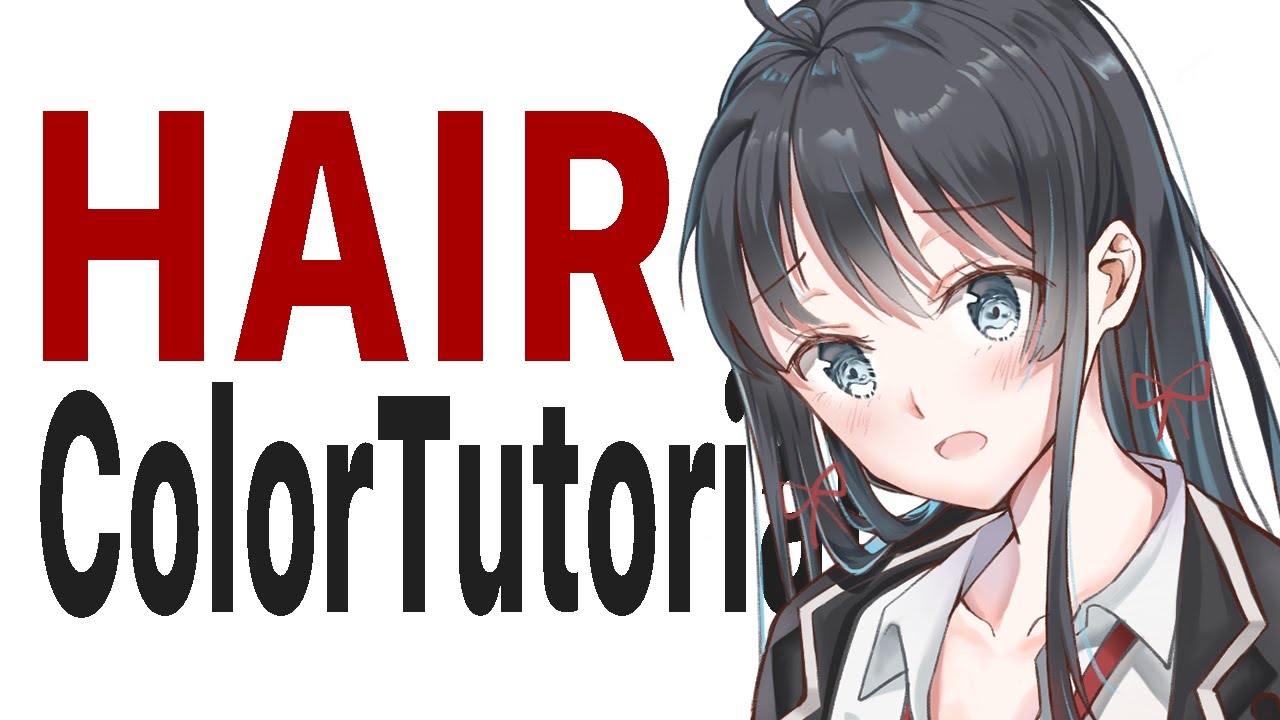 EASIEST Way To Draw Anime Hair - YouTube