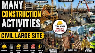 High Rise Building Construction Activities | Real Site Video