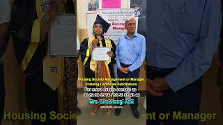 Mrs Shubhangi Auti Housing Society Management Course at Dadar Mumbai @MahaSeWA_Education