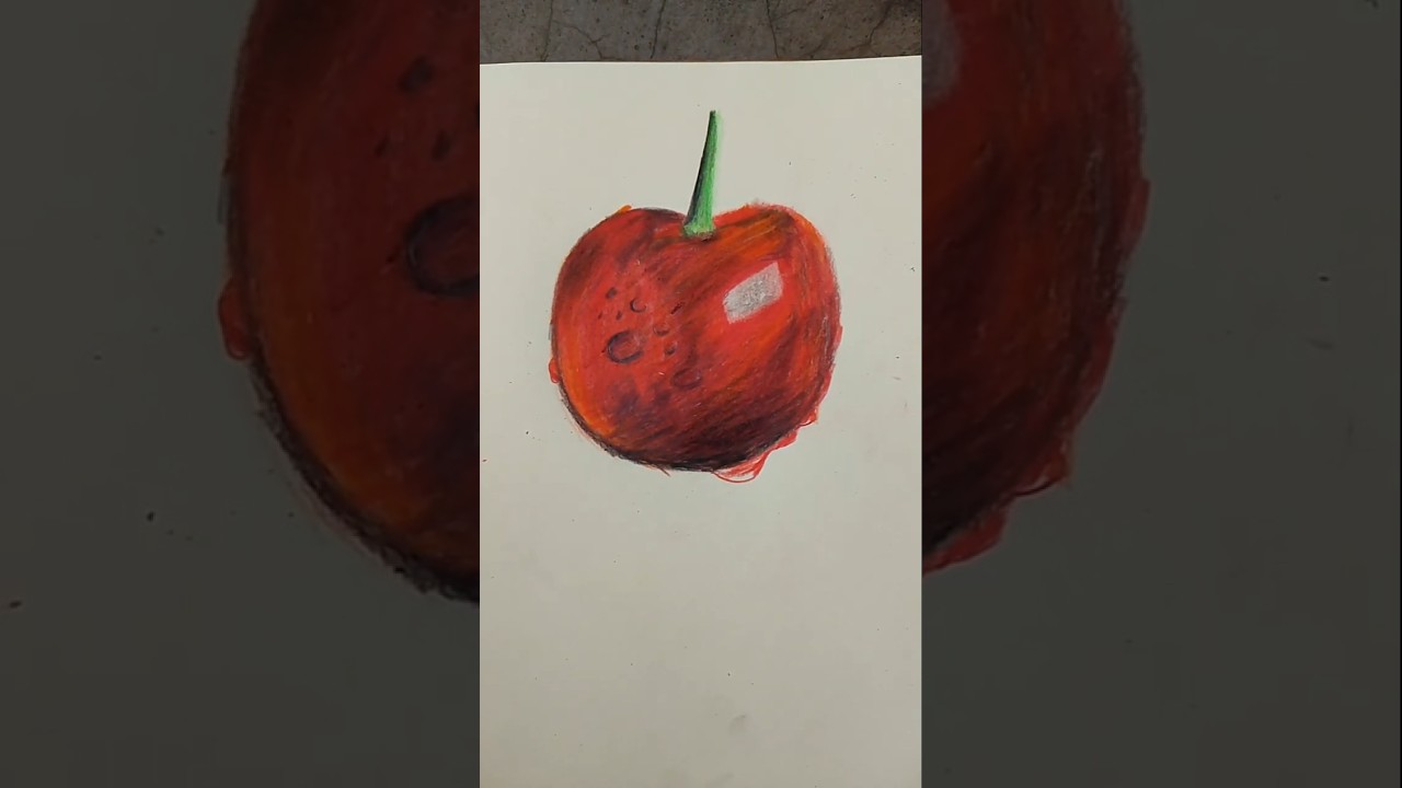 Colourful Cherry Drawing MAGIC with Pencils!