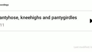 Hose, Kneehighs And Girdles Chronicles