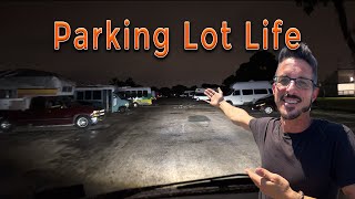 Living in a Parking lot in my van in San Diego California