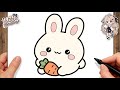 How to Draw a Cute Bunny ???? for Kids | Easy Kawaii Drawing for Kids and Toddlers!