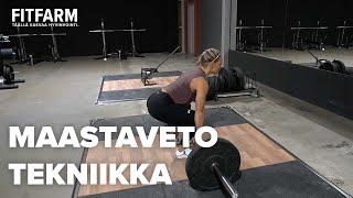 Maastaveto tekniikka | FITFARM