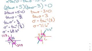 Lesson #7 Problems 5 & 6 Solving Trig Equations