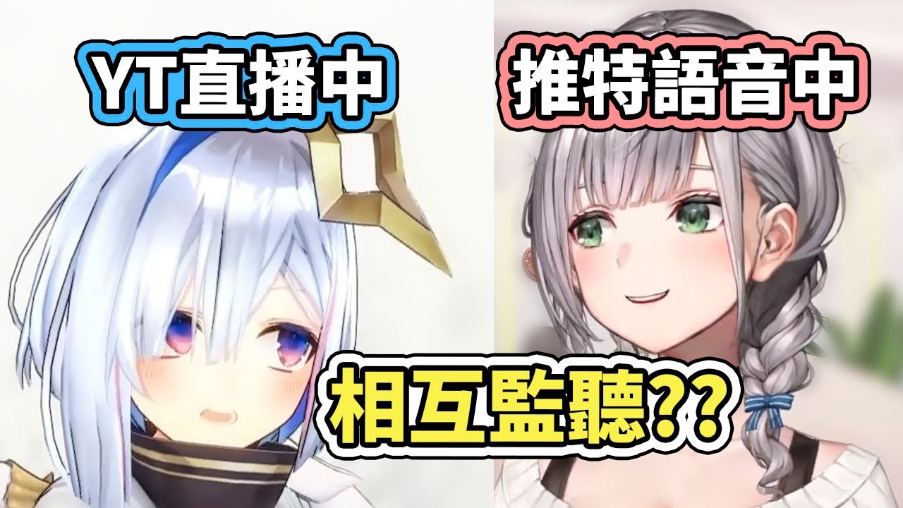 【雙視角】妳看我的YT直播、我聽妳的推特語音，這到底是什麼情況？www【hololive／ホロライブ】【白銀ノエル／Noel】【天音かなた／Kanata】【VTuber中文字幕】
