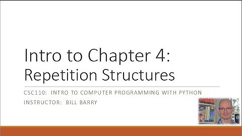 Python-4c - Repetition Structures