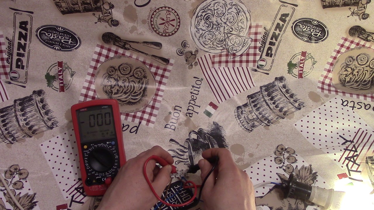 Не правильное показание мультиметра при не верном положении режима ...