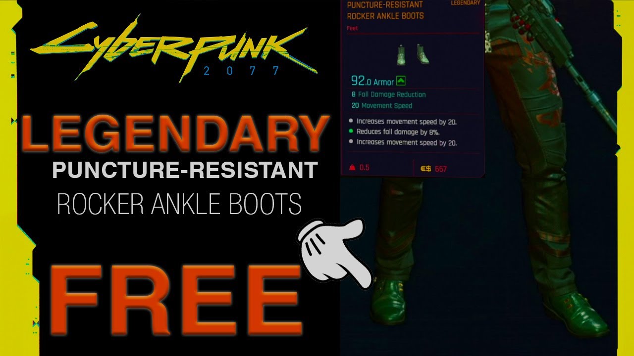 Cyberpunk 2077 FREE LEGENDARY CLOTHES - How To Find Puncture Resistant ...