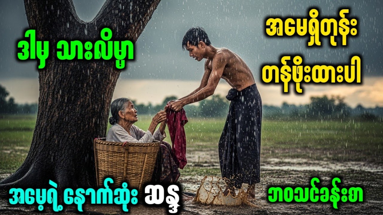 အမေအိုကို ကျောပိုးပြီး ဘုရားဖူးပို့တဲ့ သား (မျက်ရည်မဆည်နိုင်တဲ့ ဖြစ်ရပ်မှန်)