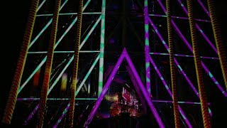 地上３４０メートルまでの立体映像ショー＝東京スカイツリー