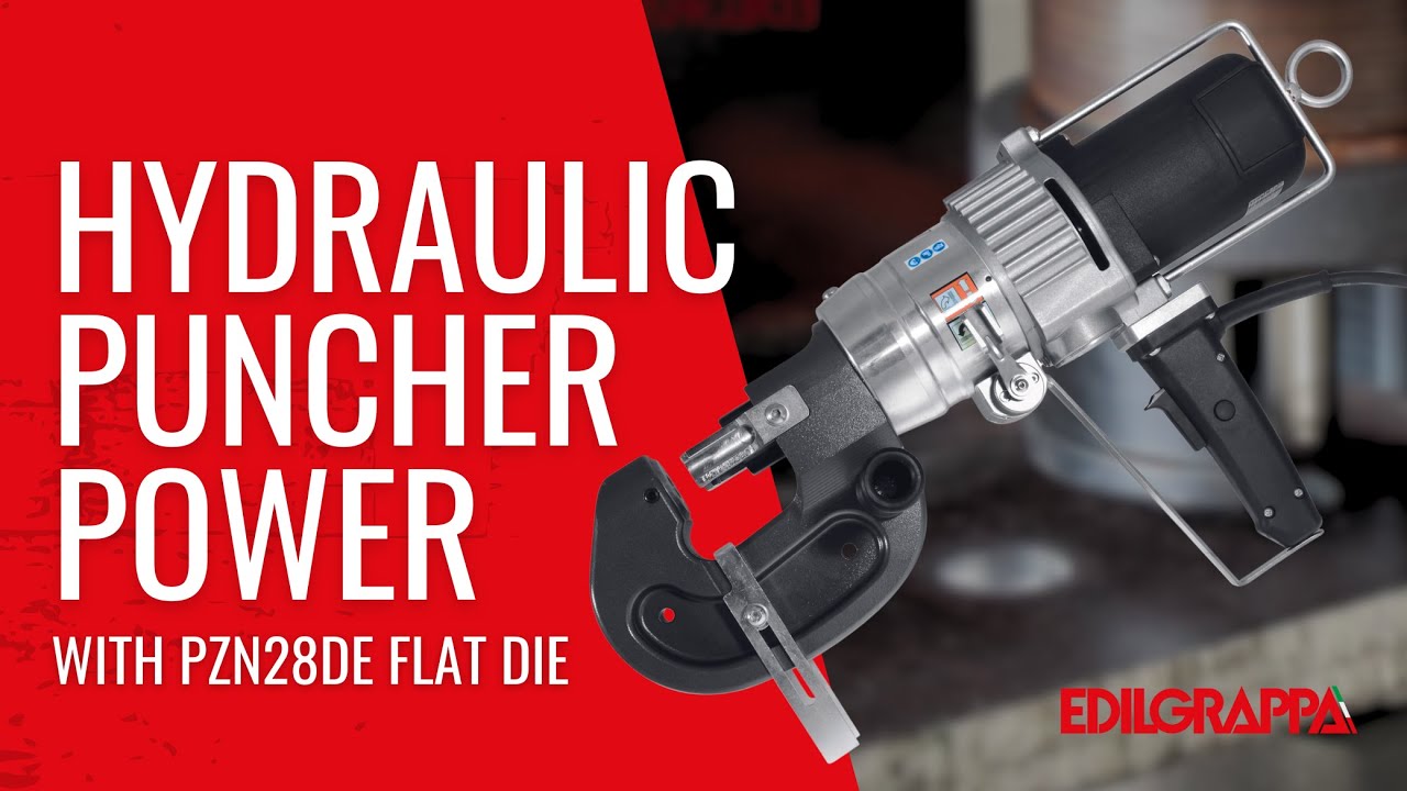 Hydraulic hole puncher PZN28DE for metals