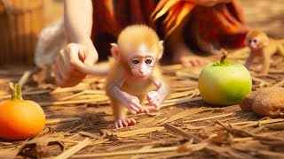 SUPER Curious Newborn Baby Monkey ⁉️ ULALAA❗Yes THEY Are❗Especialy At This Age❗