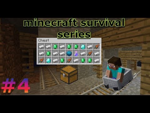 Exploring mineshaft in Minecraft survival series part 4 #minecraft # ...
