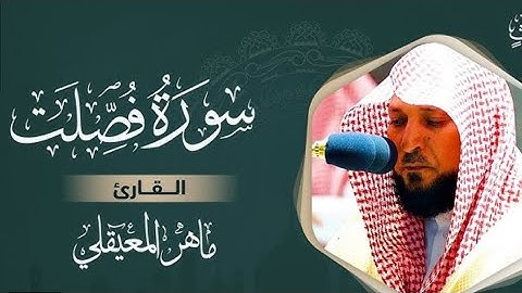 سورة فصلت مكتوبة ماهر المعيقلي - Surat Fussilat Maher al Muaiqly