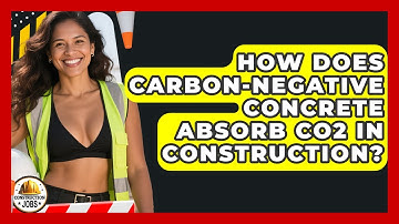 How Does Carbon-negative Concrete Absorb CO2 In Construction? - Construction Jobs