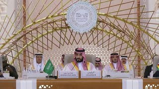 Saudi's Mohammed bin Salman says Israel violating international law in Gaza | AFP