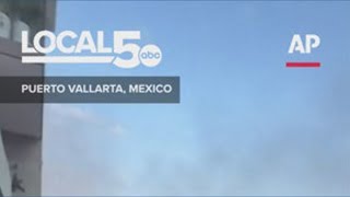 Burned cars, smoke in Puerto Vallarta following the killing of powerful cartel leader ‘El Mencho’ in