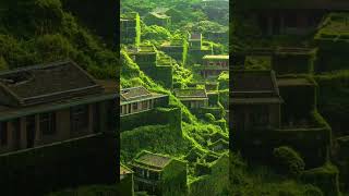 Unmanned Village on Gouqi Island, a village that has been abandoned by human beings for 30 years, th
